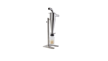 high-performance Cyclone separator made of stainless steel 316L, incl. sample glass 1 litre