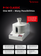 Product leaflet Rotor and Beater Mills classic line